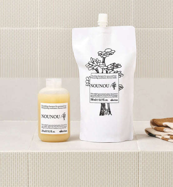 Éco-recharge NOUNOU Shampoo
Shampoing nourrissant pour cheveux abîmés