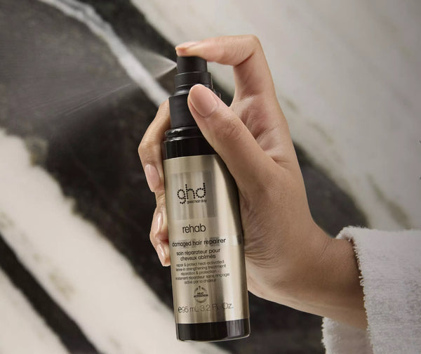 NOUVEAU SOIN RÉPARATEUR SANS RINÇAGE GHD REHAB - POUR CHEVEUX ABIMÉS